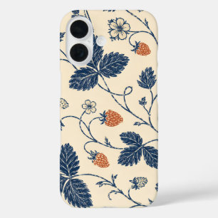 Coques iPhone 16 Fraisier sauvage Ledger Botaniques Vintage  