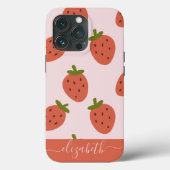 Coques Case-Mate iPhone Framboise de script (Verso)