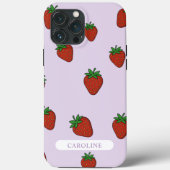 Coques Case-Mate iPhone Framboise mauve personnalisée (Verso)