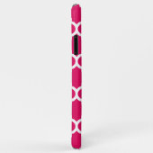 Coques Case-Mate iPhone Framboise Wharo Marocain #5 Marine 3 Monogramme in (Dos/Droite)