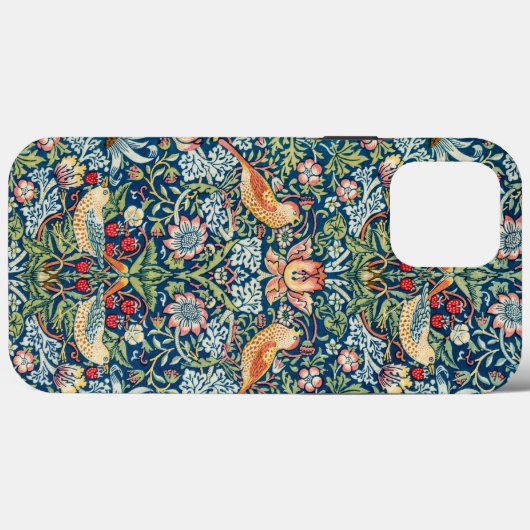 Coques Case-Mate iPhone Frameur de fraises - Conception de William Morris (Verso (horizontal))