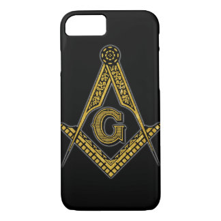 Case-Mate iPhone Case Franc-maçon (noir et or)