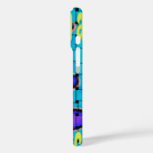 Coques Case-Mate iPhone Français Bleu Africain Tissé Abstrait violet forme (Verso / Gauche)