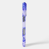 Coques Case-Mate iPhone Français Bleu Blanc Toile Chinoiserie Style Rustiq (Verso / Droite)