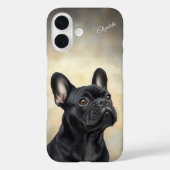 Coques Case-Mate iPhone Français Bulldog Personnalisé Black Frenchie (Verso)