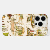 Coques Case-Mate iPhone Français Creme Toile Chinoiserie Style Rustique (Verso (horizontal))