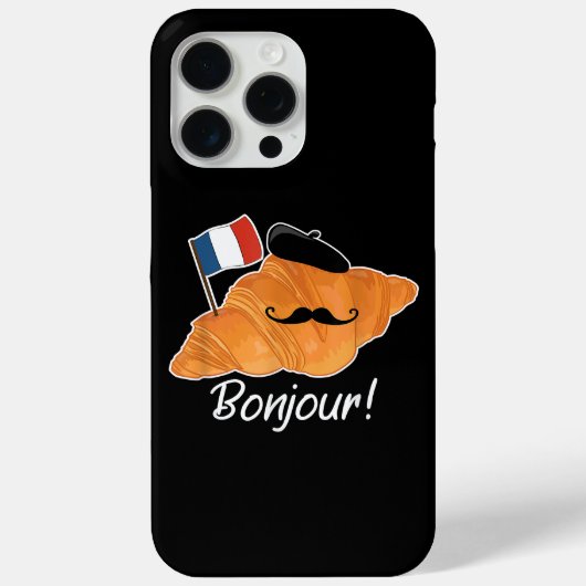 Coques Case-Mate iPhone Français Croissant Lover France Drapeau Francophil (Verso)