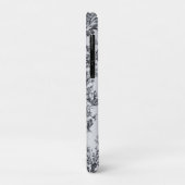 Coques Case-Mate iPhone Française toile de jouy noir et blanc élégant (Dos/Gauche)