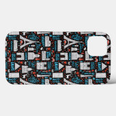 Coques Case-Mate iPhone France | Motif de symboles (Verso (horizontal))