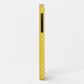 Coques Case-Mate iPhone Frappes et points jaunes pour son anniversaire Fêt (Dos/Gauche)