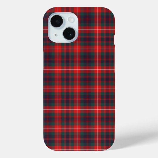 Coques Case-Mate iPhone Fraser de Lovat Clan Rouge et bleu Tartan moderne (Verso)