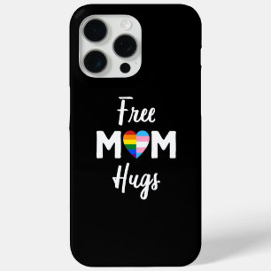 Coque iPhone 15 Pro Max Free Mom Hugs II - Arc-en-ciel Fierté Gay Trans