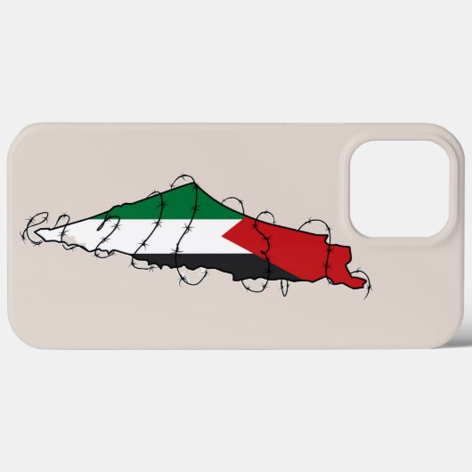 Coques Case-Mate iPhone Free Palestine Barbared Wire Map Liberté palestini (Verso (horizontal))