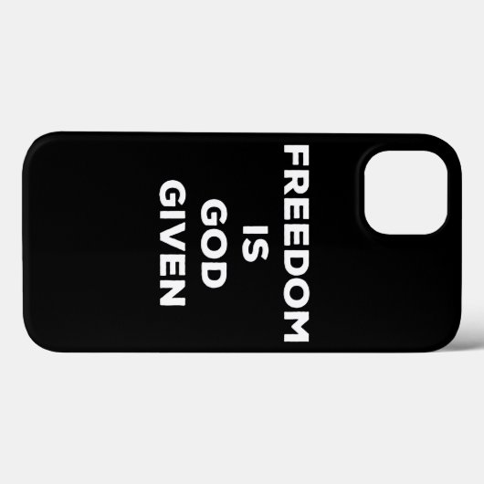 Coques Case-Mate iPhone Freedom Is God Given (Verso (horizontal))