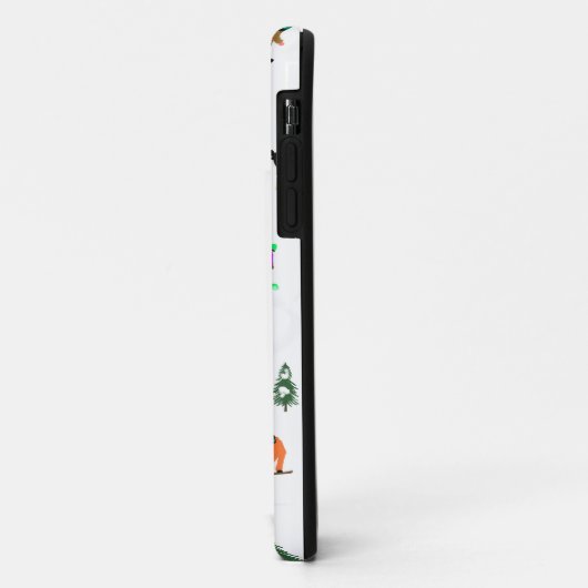 Coques Case-Mate iPhone Freeride Snowboarder Illustration de snowboard (Dos/Gauche)