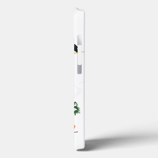 Coques Case-Mate iPhone Freeride Snowboarder Illustration de snowboard (Verso / Gauche)