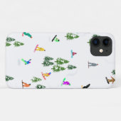 Coques Case-Mate iPhone Freeride Snowboarder Illustration de snowboard (Dos (Horizontal))