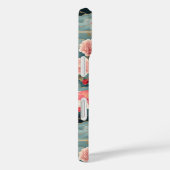 Coques Case-Mate iPhone French Bulldog Pastel Fleurs roses Vagues (Verso / Droite)