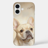 Coques Case-Mate iPhone French Bulldog Personnalisé Cream Frenchie (Verso)