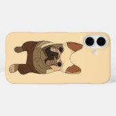 Coques Case-Mate iPhone French Bulldog, Soft Peach (Verso (horizontal))