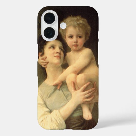 Coques Case-Mate iPhone Frère et soeur par William Adolphe Bouguereau (Verso)