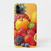 Coques Case-Mate iPhone Fresh Bounty: Vibrant Fruit Harvest Design  (Dos)