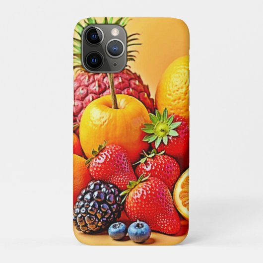 Coques Case-Mate iPhone Fresh Bounty: Vibrant Fruit Harvest Design  (Dos)