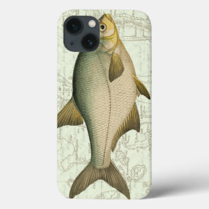 Etui iPhone 13 Freshwater Fish on Map