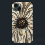 Etui iPhone Case-Mate Fresque de Flowerhead sur l'arrière - plan<br><div class="desc">Un grand flowerhead compose la majorité de ce fresque. Le repos sur un arrière - plan bronzage le morceau a une sensation très rustique. Ceci ferait une belle addition à n'importe quelle maison !</div>