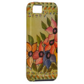 Coques Case-Mate iPhone Frida Kahlo Flore Peinte (Dos/Droit)