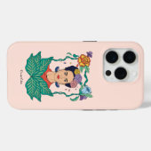 Coques Case-Mate iPhone Frida Kahlo Graphisme du cadre floral (Verso (horizontal))