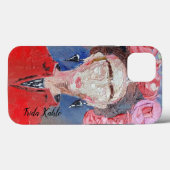 Coques Case-Mate iPhone Frida Kahlo Original Fleur Rouge rose Faceless  (Verso (horizontal))