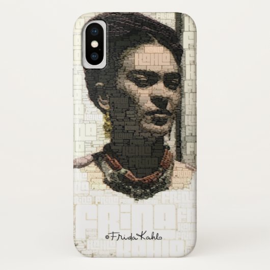 Coques Case-Mate iPhone Frida Kahlo Portrait textile (Dos)