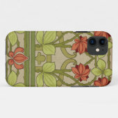 Coques Case-Mate iPhone Frieze Bordure Art Nouveau Floral (Dos (Horizontal))