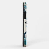 Coques Case-Mate iPhone Frise Non-Embellie II d'indigo (Dos/Droite)