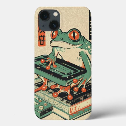 Coques Case-Mate iPhone Frog Jouer Pc Jeux, Ukiyo-e Frog Art, Frog (Verso)