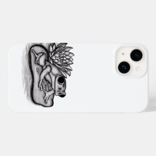 Coques Case-Mate iPhone Froggy avec Lotus Flower (Verso (horizontal))