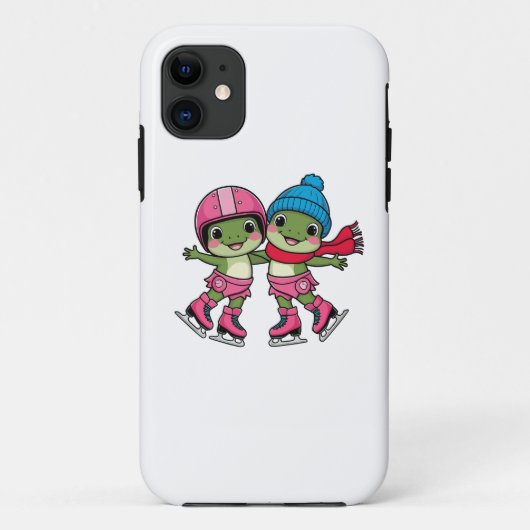 Coques Case-Mate iPhone Frogs Patinage sur glace (Dos)