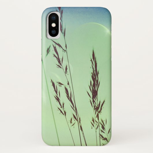 Coques Case-Mate iPhone frondes vertes feuille lune phases ciel nocturne (Dos)