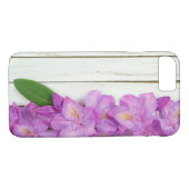 Coques Case-Mate iPhone frontière azalée rose sur bois (Dos (Horizontal))