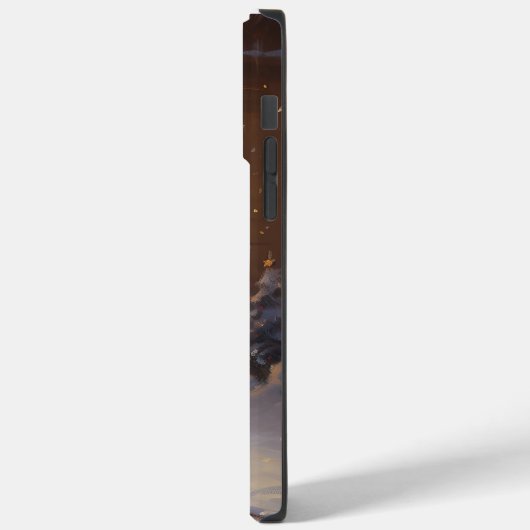 Coques Case-Mate iPhone Frontière Collie Festive de Noël (Verso / Gauche)