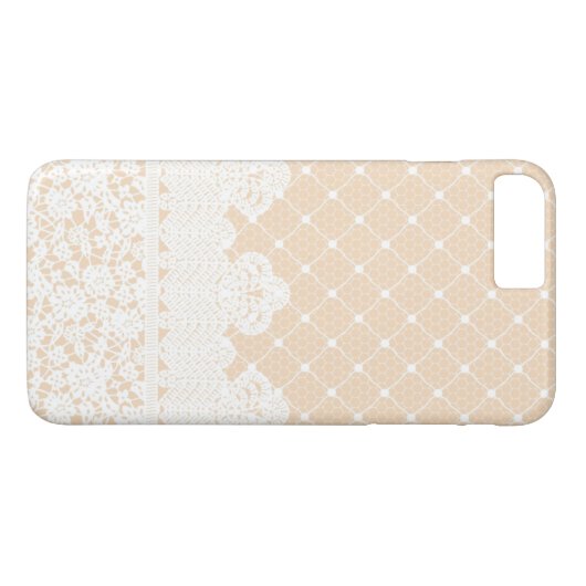Coques Case-Mate iPhone Frontière de dentelle (Dos (Horizontal))