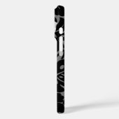 Coques Case-Mate iPhone Frontière de Kalakaua Hibiscus hawaïen Noir (Verso / Gauche)