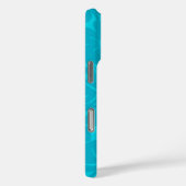 Coques Case-Mate iPhone Frontière de Kalakaua Hibiscus hawaïen Turquoise (Verso / Droite)