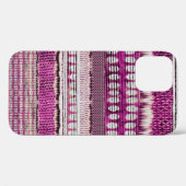 Coques Case-Mate iPhone Frontière ethnique de Fuchsia Abstraite (Verso (horizontal))