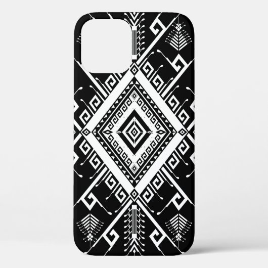 Coques Case-Mate iPhone Frontière indienne géométrique ethnique, abstraite (Verso)