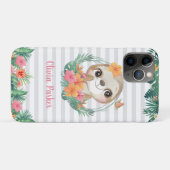 Coques Case-Mate iPhone Frontières tropicales Hibiscus Fleurs Parcelles Pe (Dos (Horizontal))