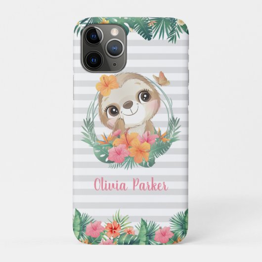 Coques Case-Mate iPhone Frontières tropicales Hibiscus Fleurs Parcelles Pe (Dos)