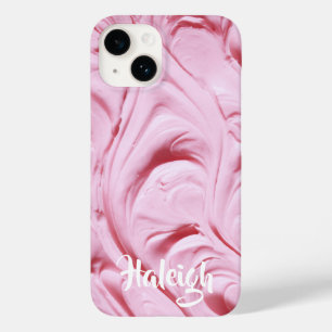 Coque Pour iPhone 14 Frosting Cupcake rose Personnalisé