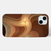 Coques Case-Mate iPhone Frottement Abstrait Dégradé Brown Fractal (Verso (horizontal))